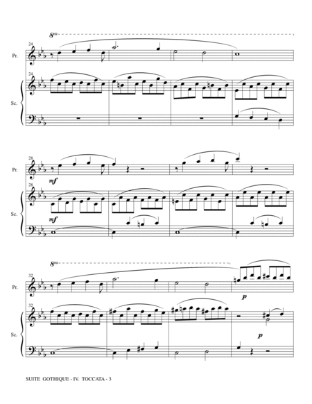 Toccata from Suite Gothique, Op. 25 (duet)