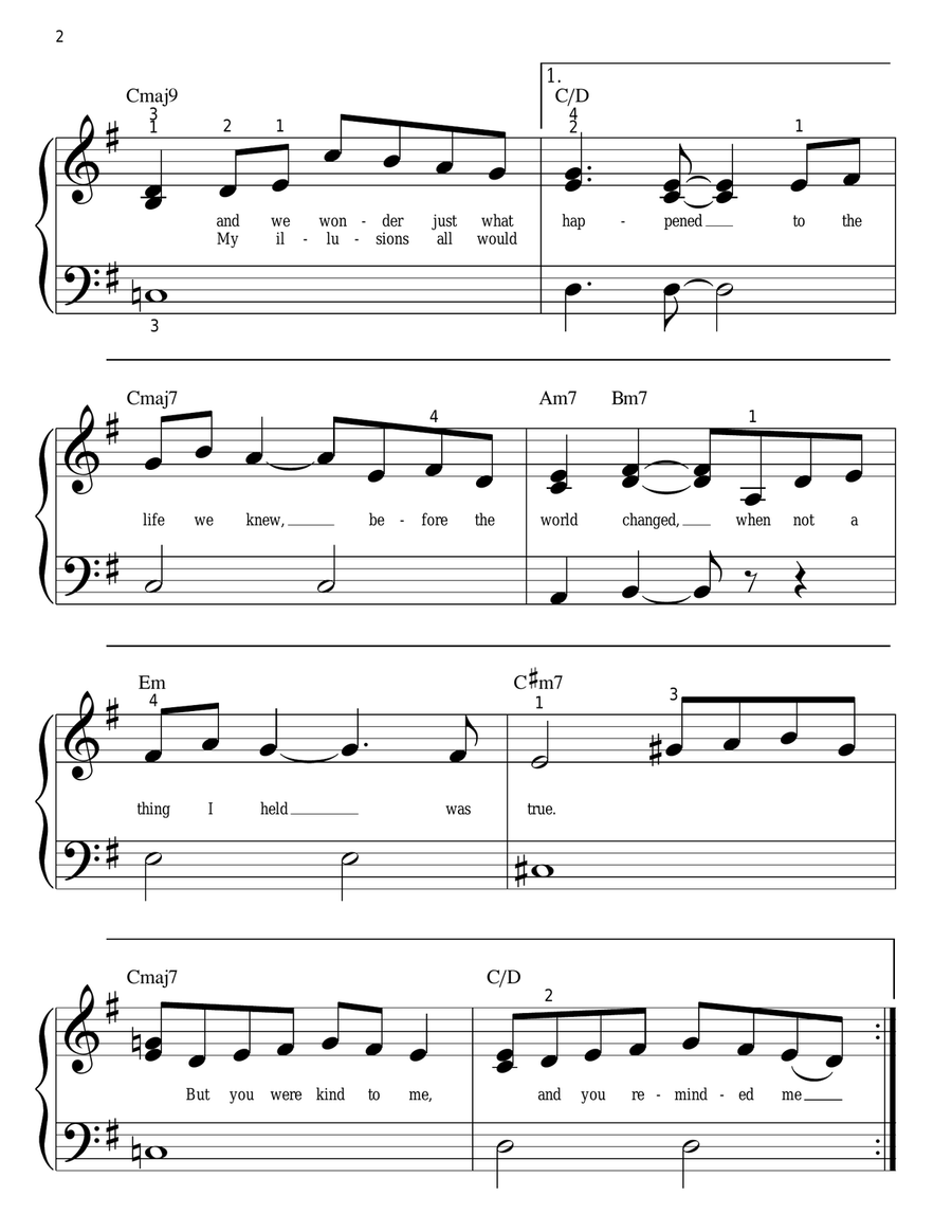 My Funny Friend And Me (from The Emperor's New Groove) Easy Piano scores gallery preview page 2