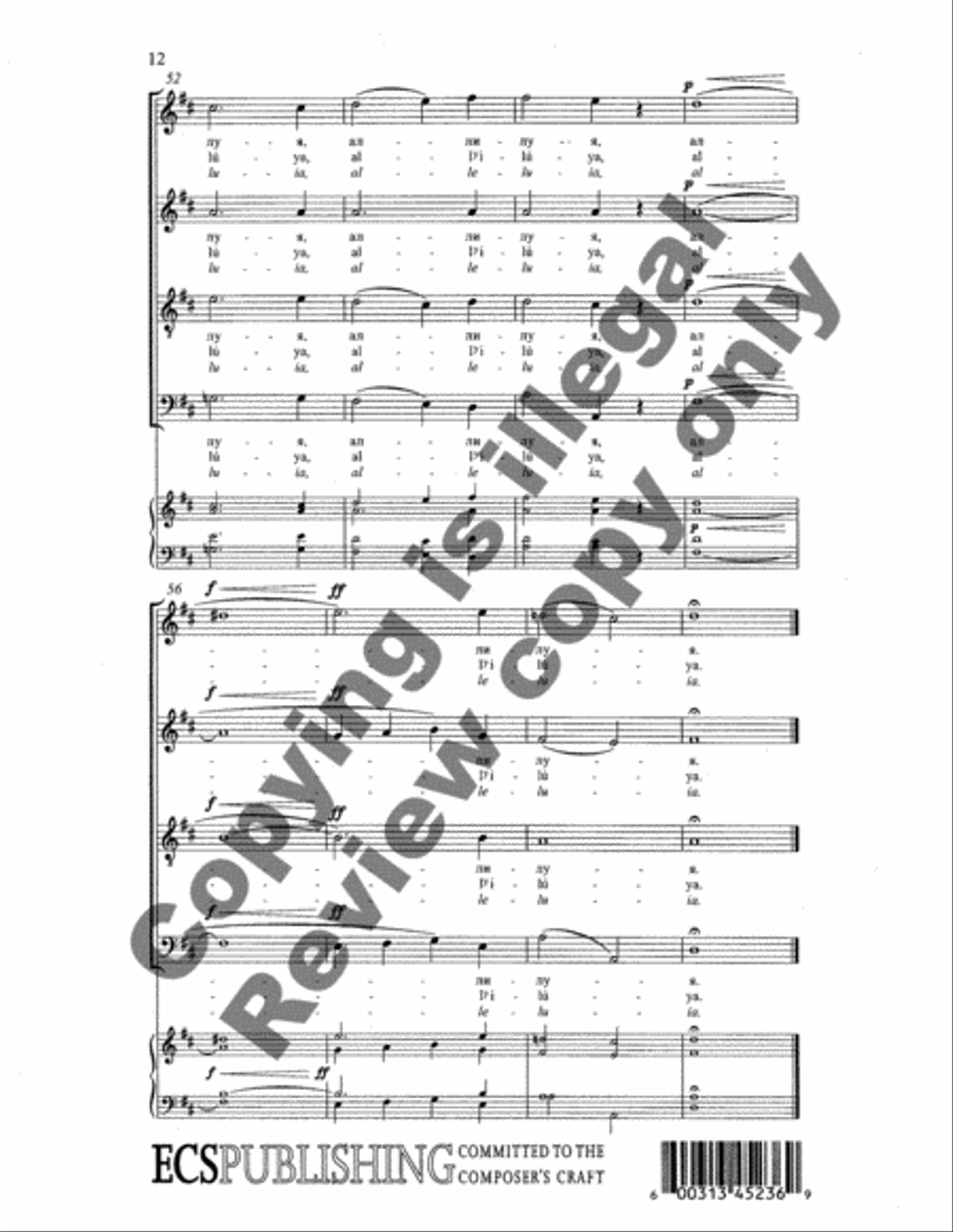 Cherubic Hymn No. 7 4-Part scores gallery preview page 10