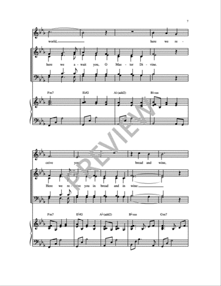 Jesus Hope of the World 4-Part scores gallery preview page 5