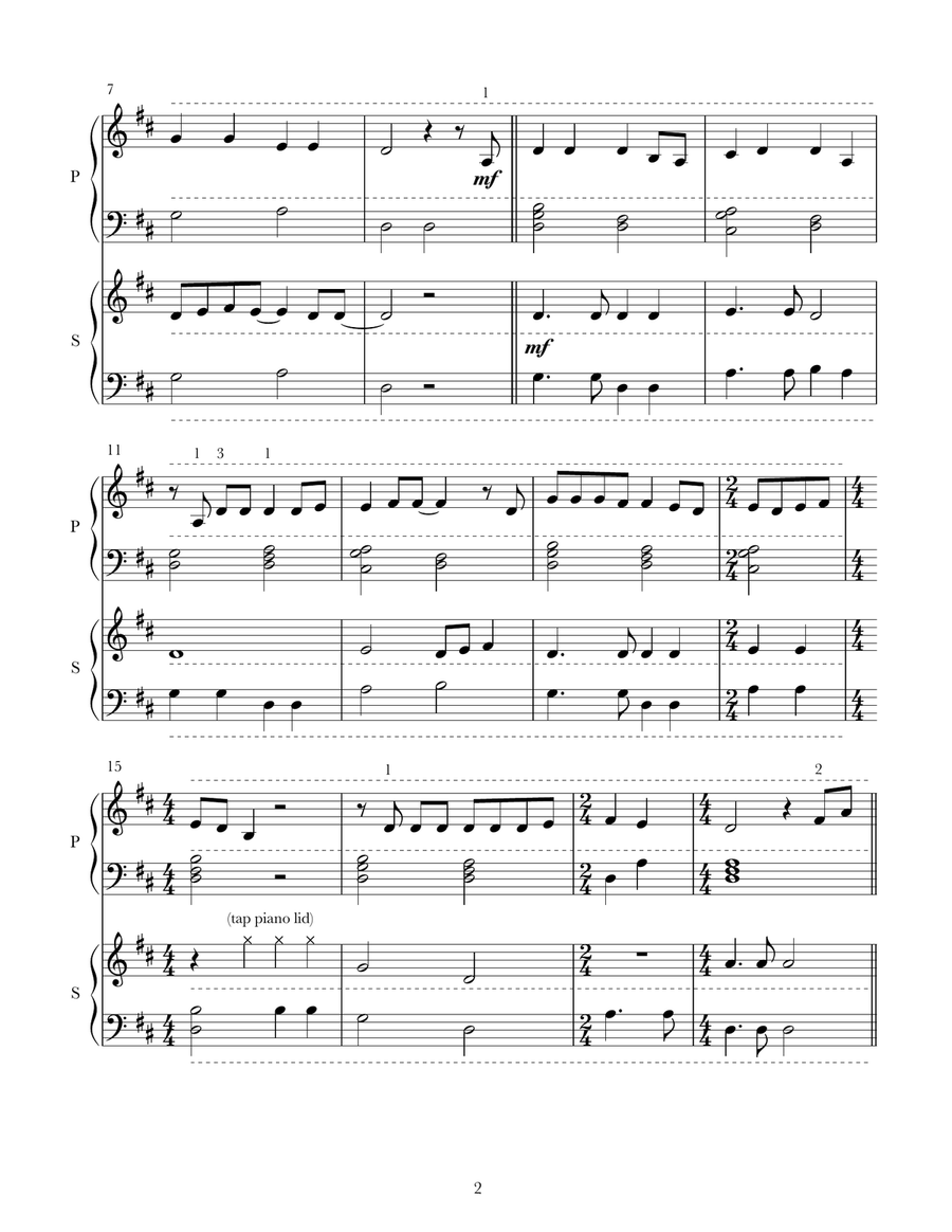10,000 Reasons (Bless The Lord) Easy Piano scores gallery preview page 2