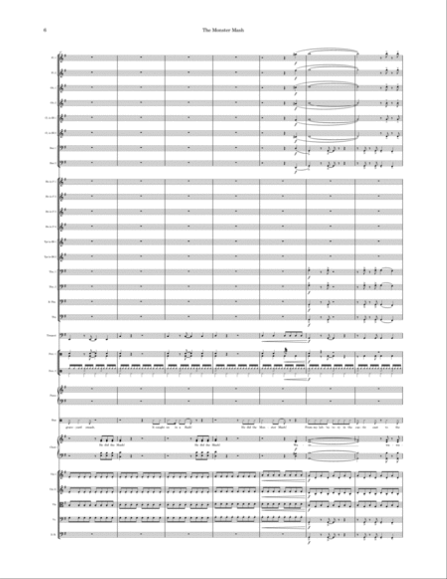 Monster Mash Full Orchestra scores gallery preview page 6