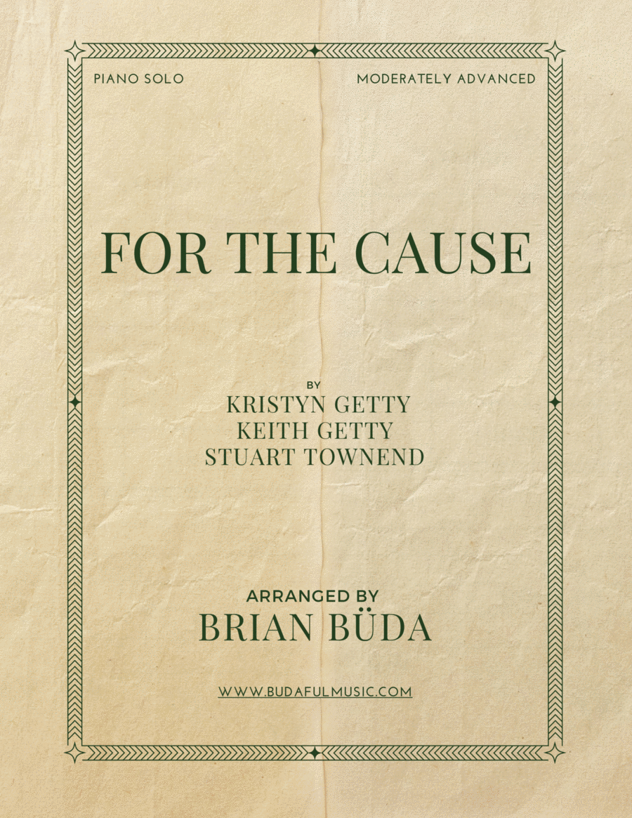 For The Cause Piano Solo scores gallery preview page 1
