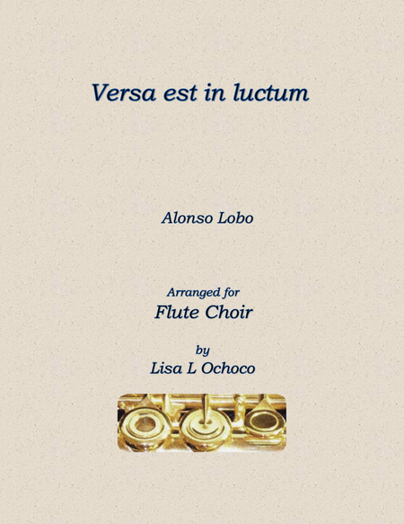Versa est in luctum for Flute Choir image number null