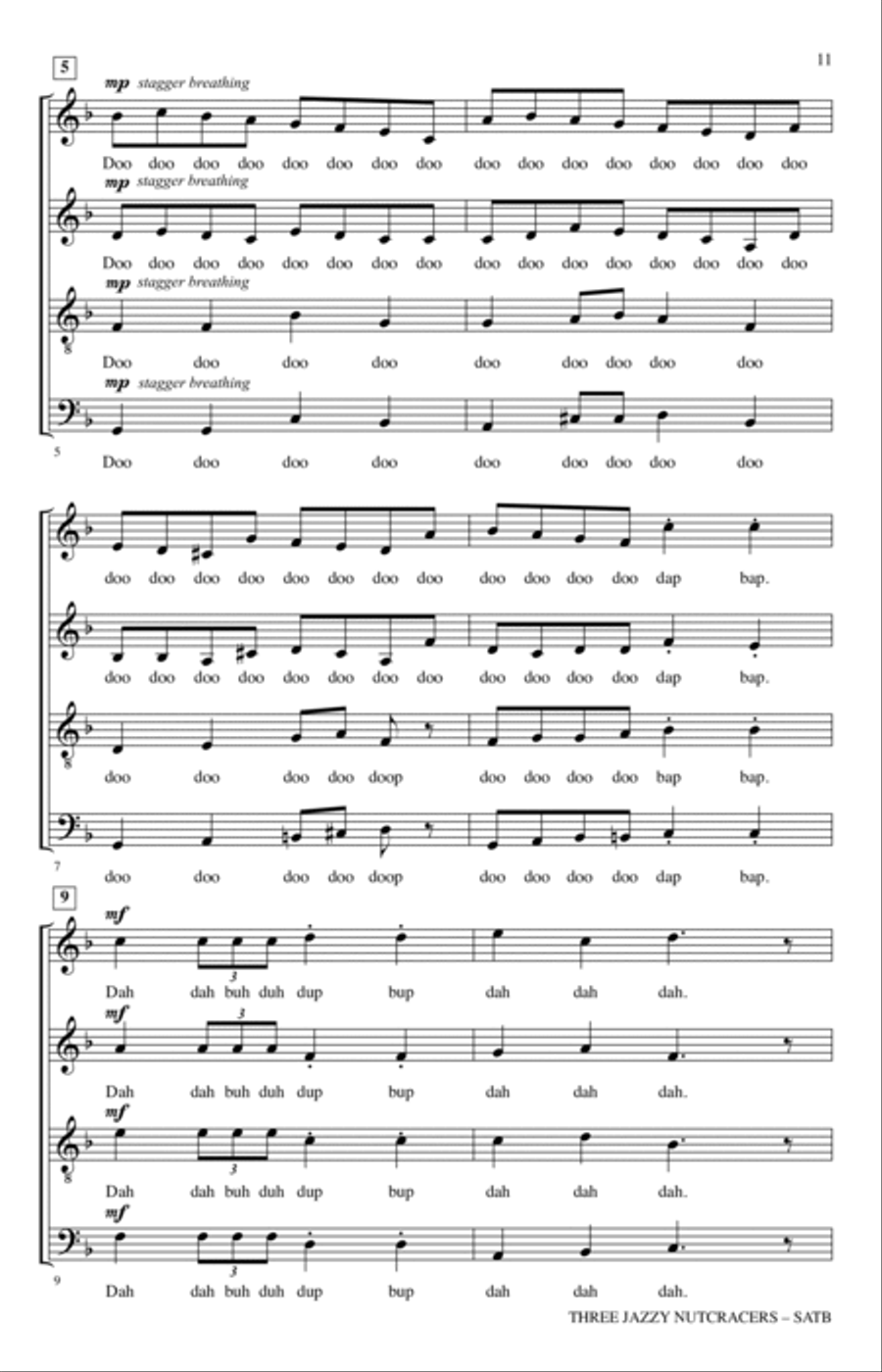 Three Jazzy Nutcrackers Three Jazzy Nutcrackers 4-Part scores gallery preview page 10