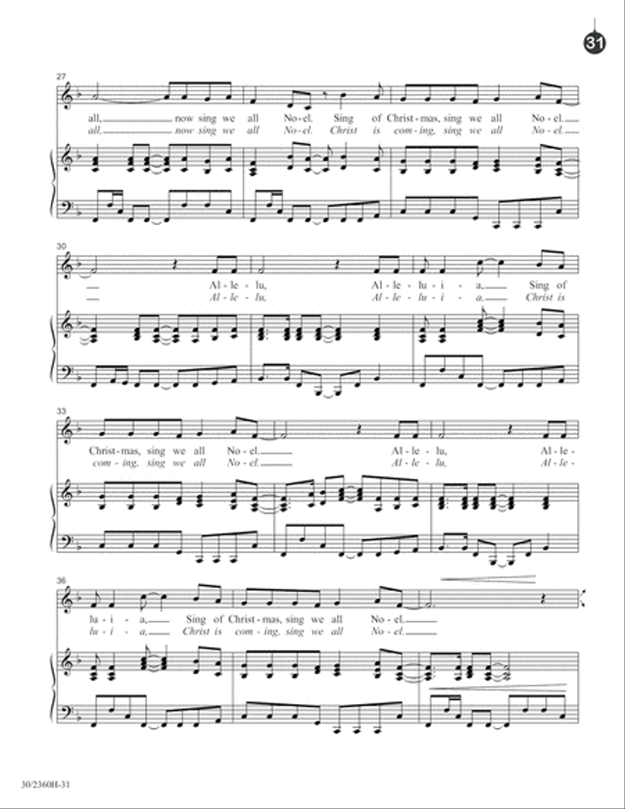 It's Christmas Everywhere! Unison Choir scores gallery preview page 32