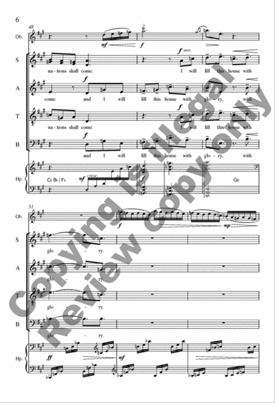O Come, Desire of Nations (O Rex gentium) 4-Part scores gallery preview page 6