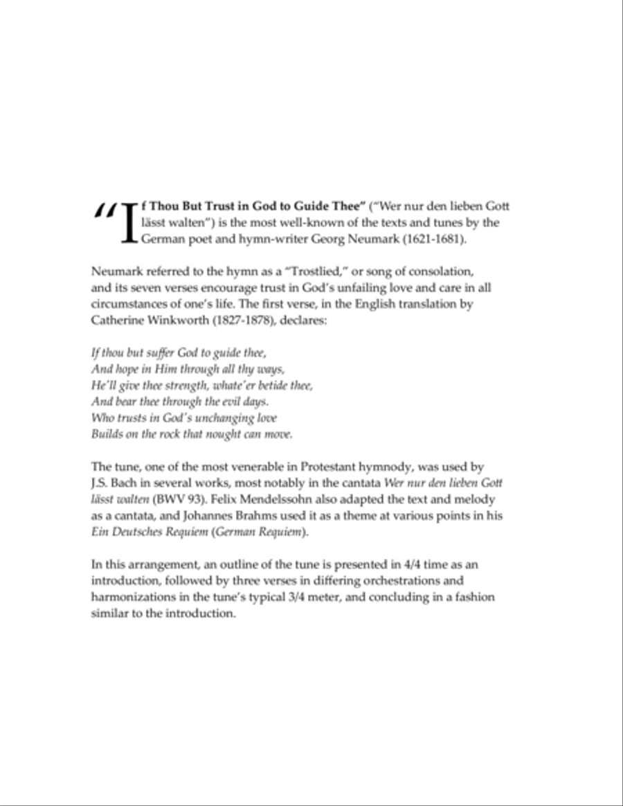 If Thou But Trust in God to Guide Thee - brass quintet Brass Quintet scores gallery preview page 2