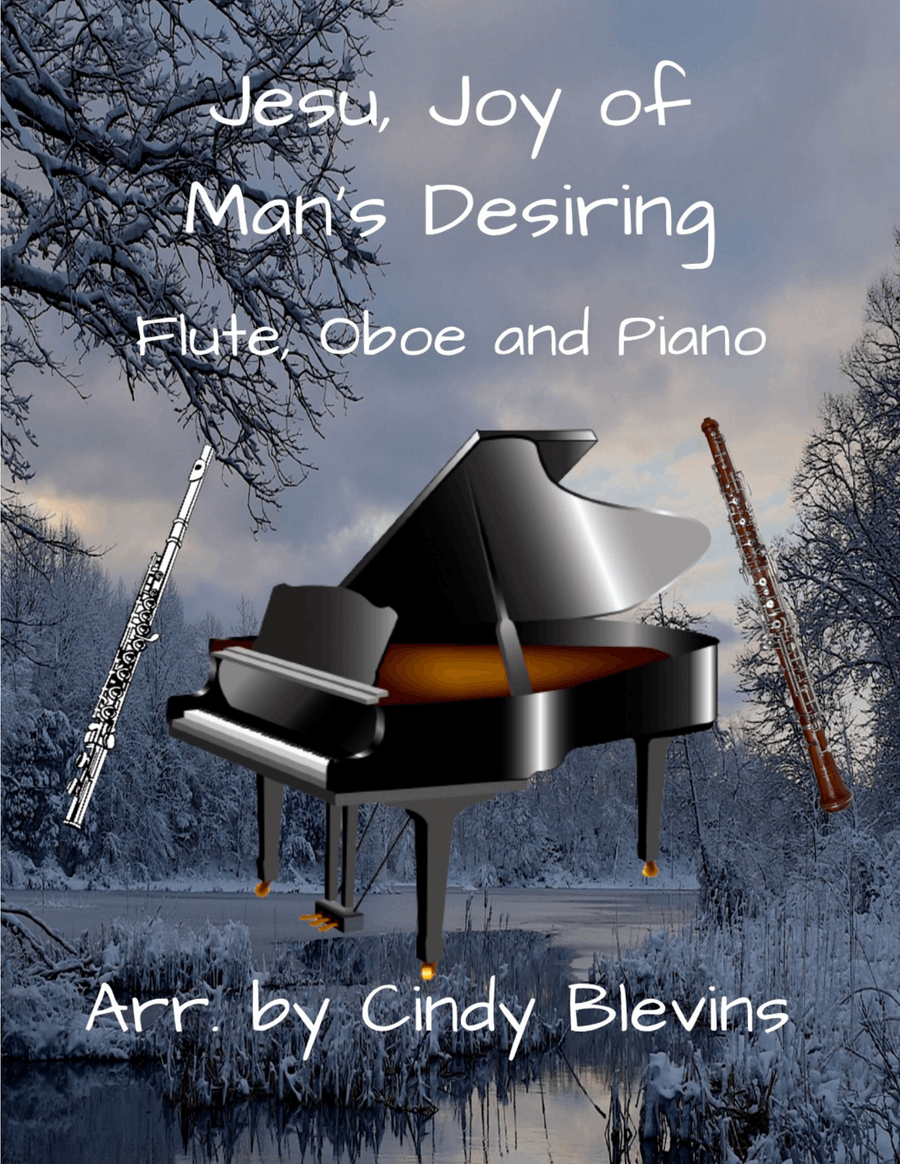 Jesu, Joy of Man's Desiring, for Flute, Oboe and Piano Woodwind Duet scores gallery preview page 1