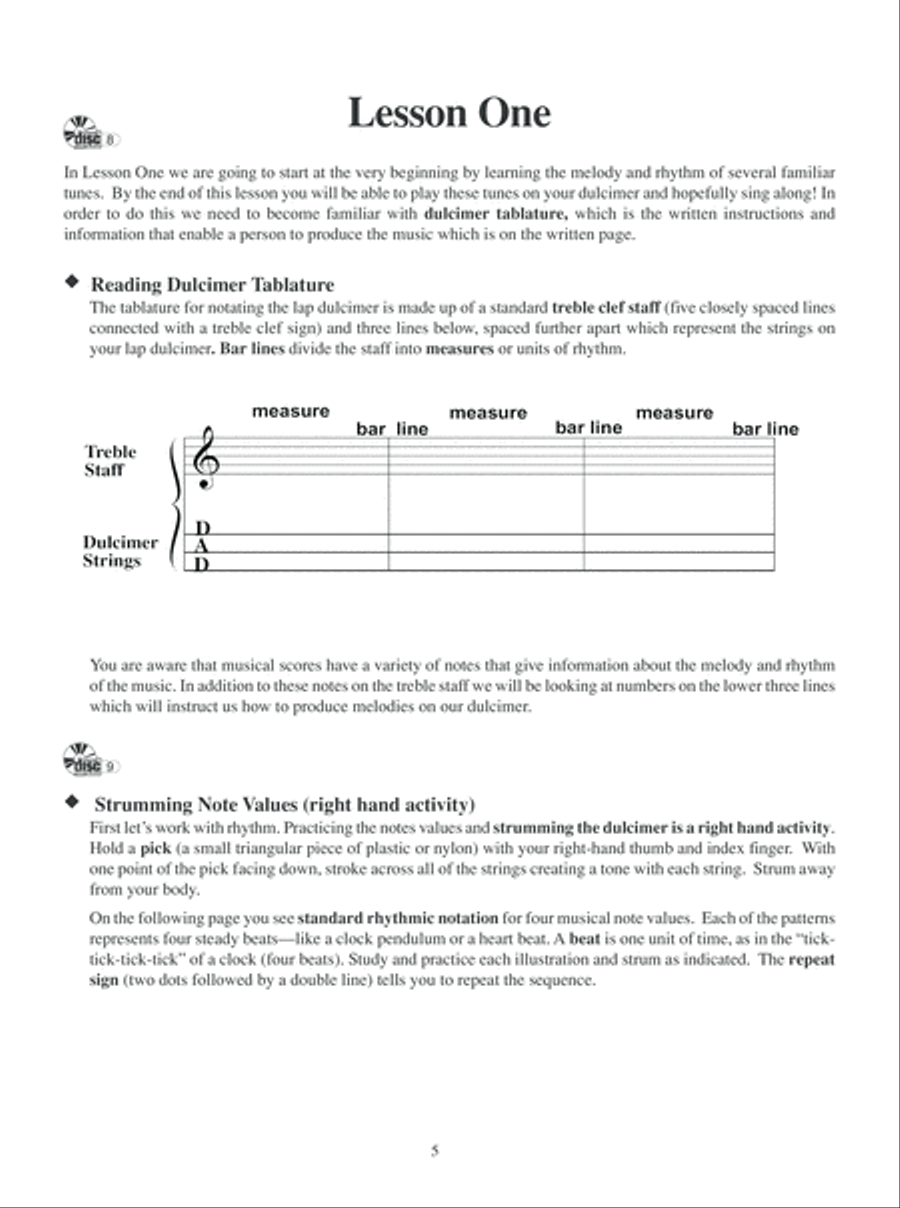 First Lessons Dulcimer Dulcimer scores gallery preview page 6