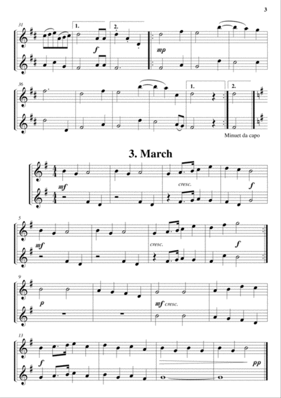 12 Flute Duets Flute Duet scores gallery preview page 3