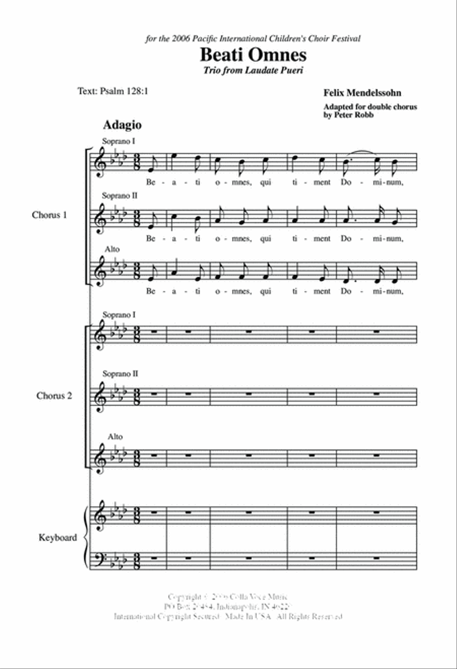 Beati Omnes SSA scores gallery preview page 2