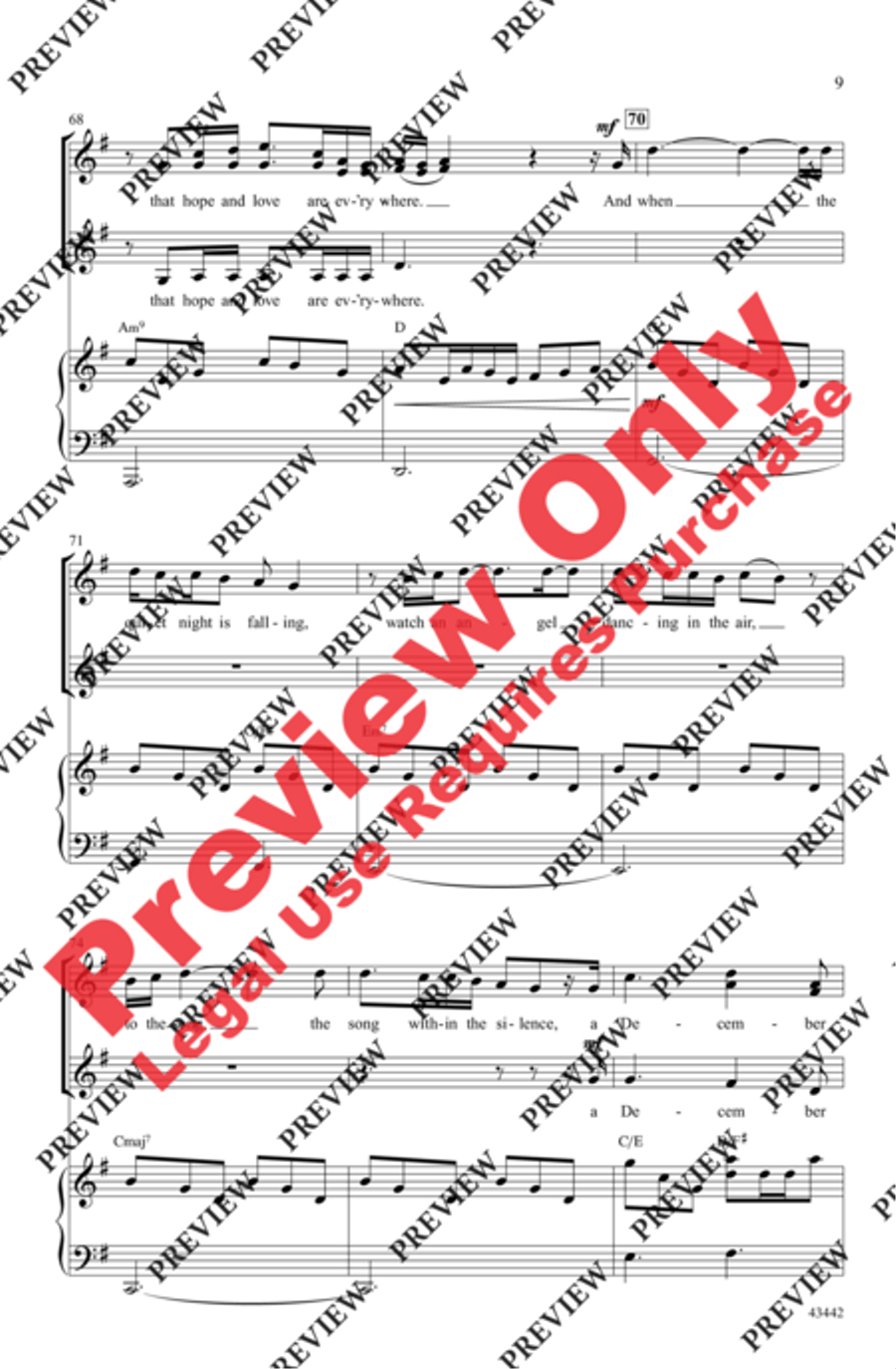 December Prayer December Prayer 3-Part scores gallery preview page 9