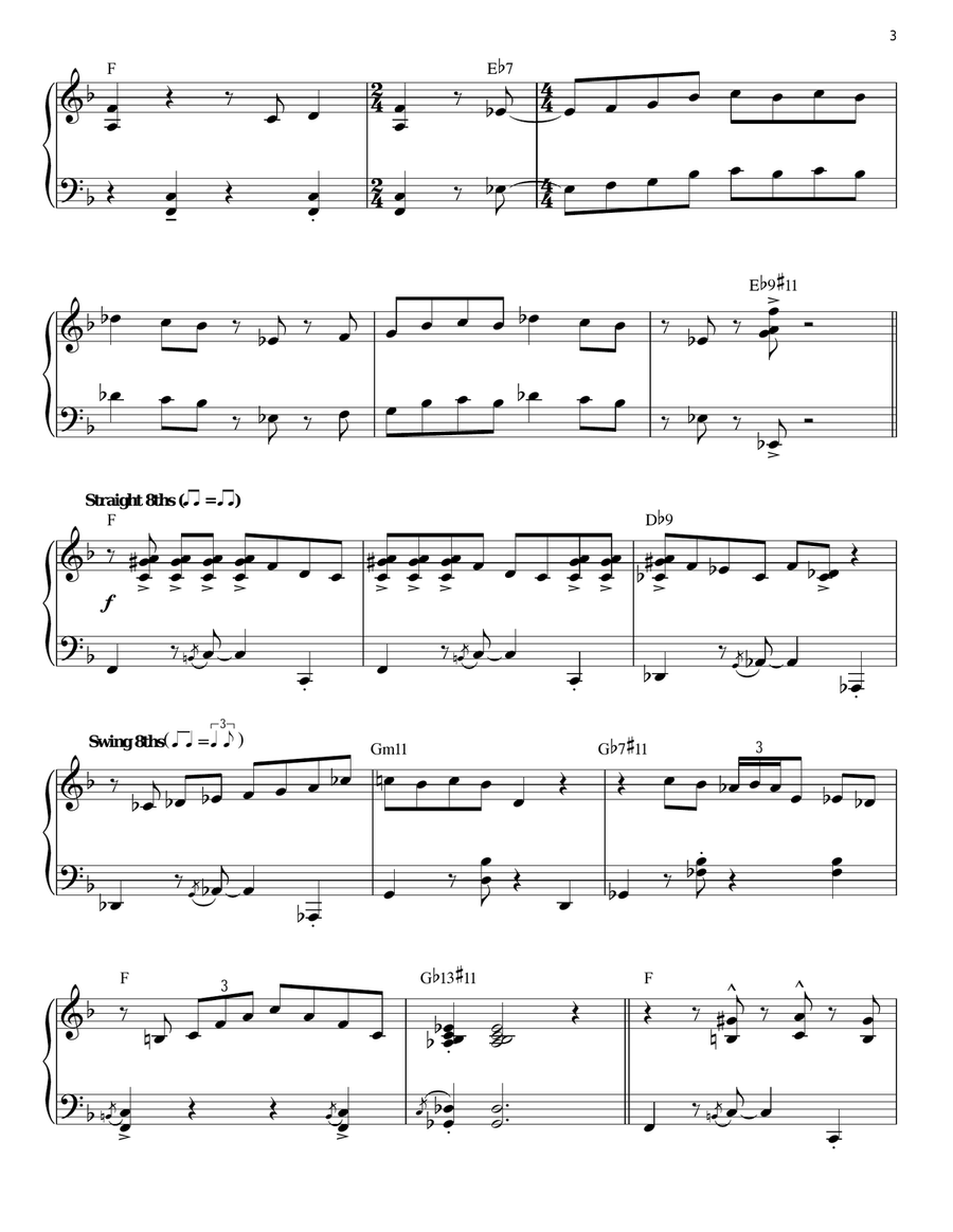 I Mean You (arr. Brent Edstrom) Piano Solo scores gallery preview page 3