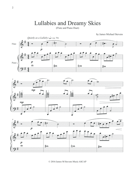 Lullabies and Dreamy Skies - FLUTE & PIANO image number null