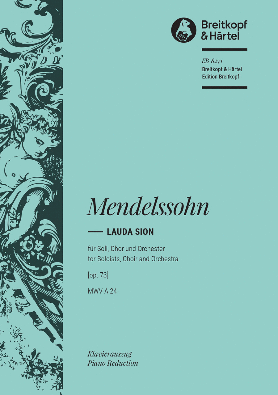 Lauda Sion [Op. 73] MWV A 24 4-Part scores gallery preview page 1