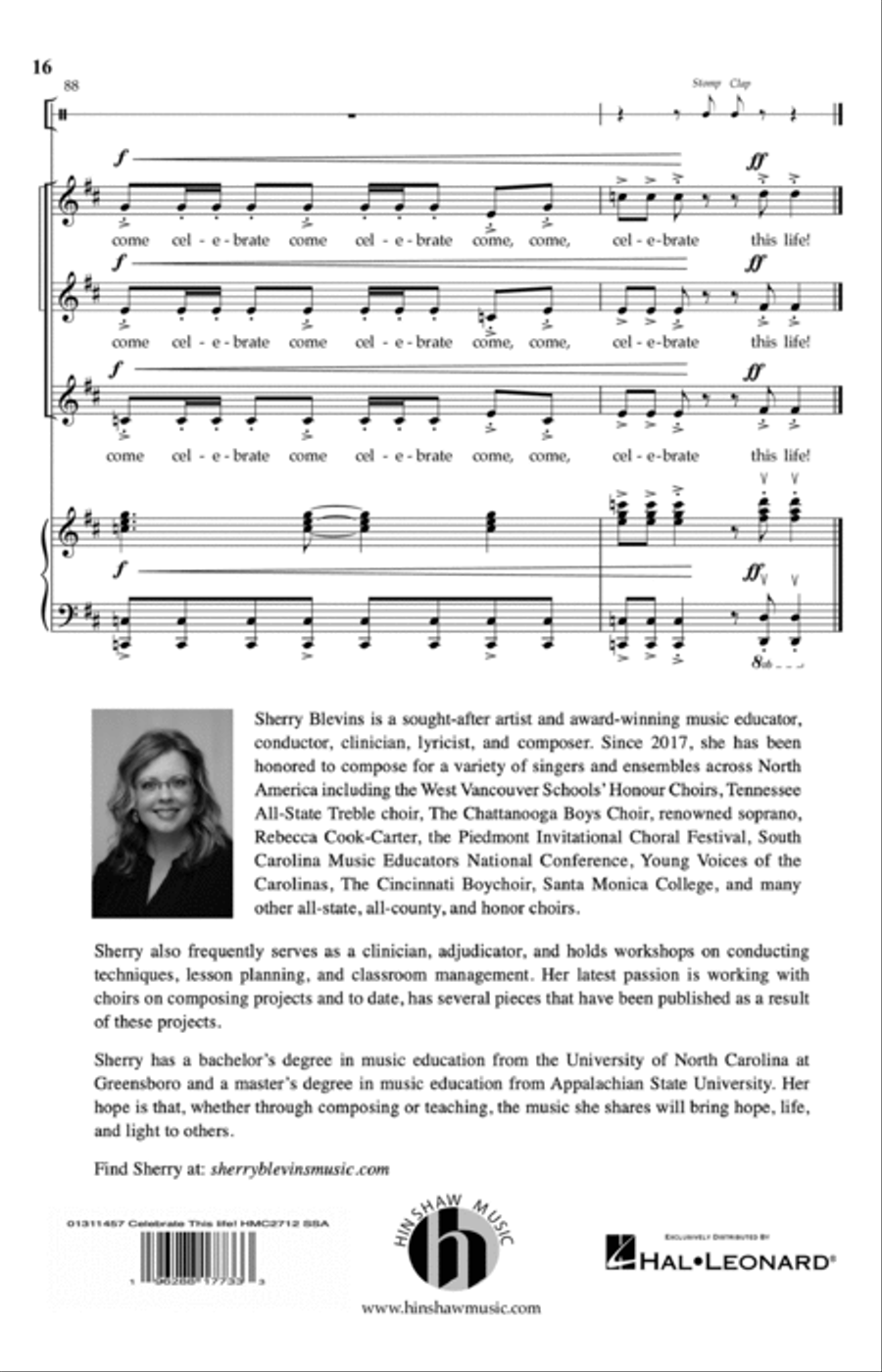 Celebrate This Life! 4-Part scores gallery preview page 14