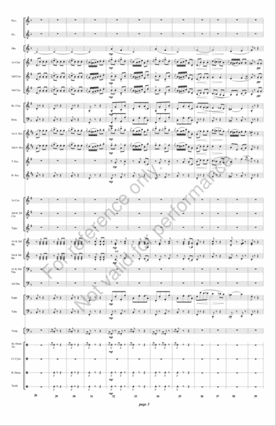 Fatinitza Concert Band scores gallery preview page 4