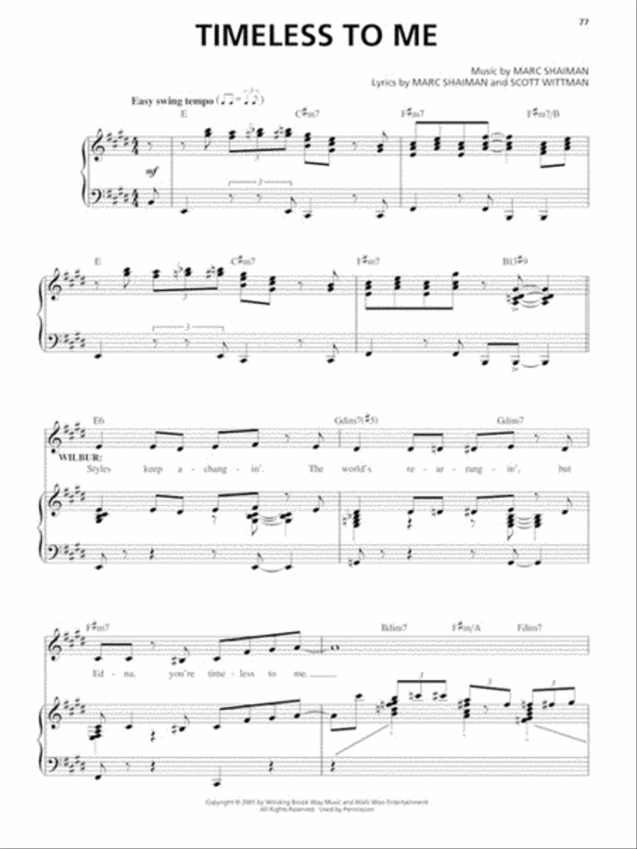 Hairspray Piano, Vocal scores gallery preview page 6
