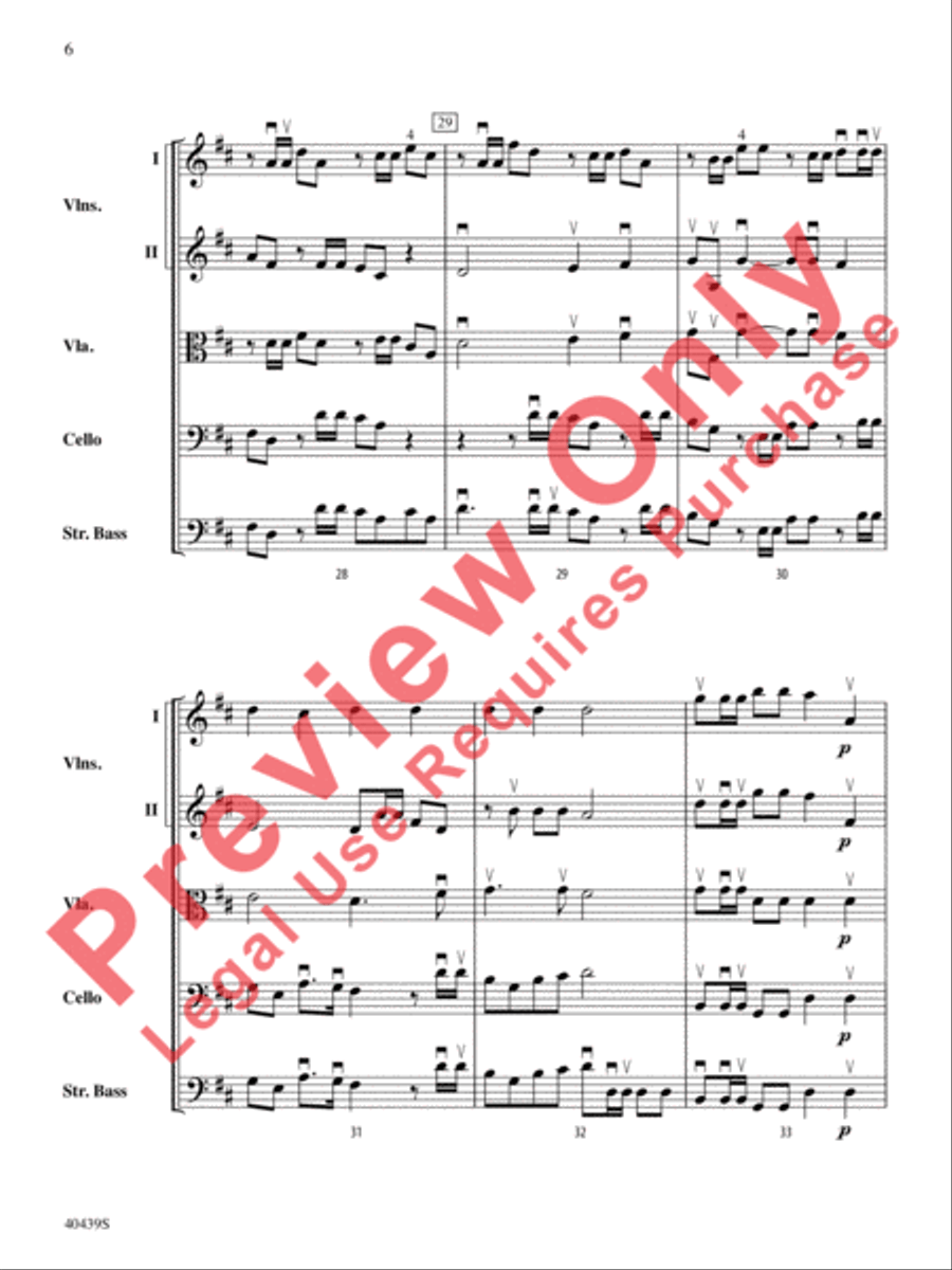 Hallelujah Chorus String Orchestra scores gallery preview page 7