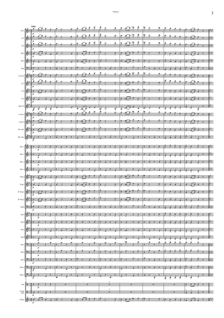 Klapka March Concert Band scores gallery preview page 5