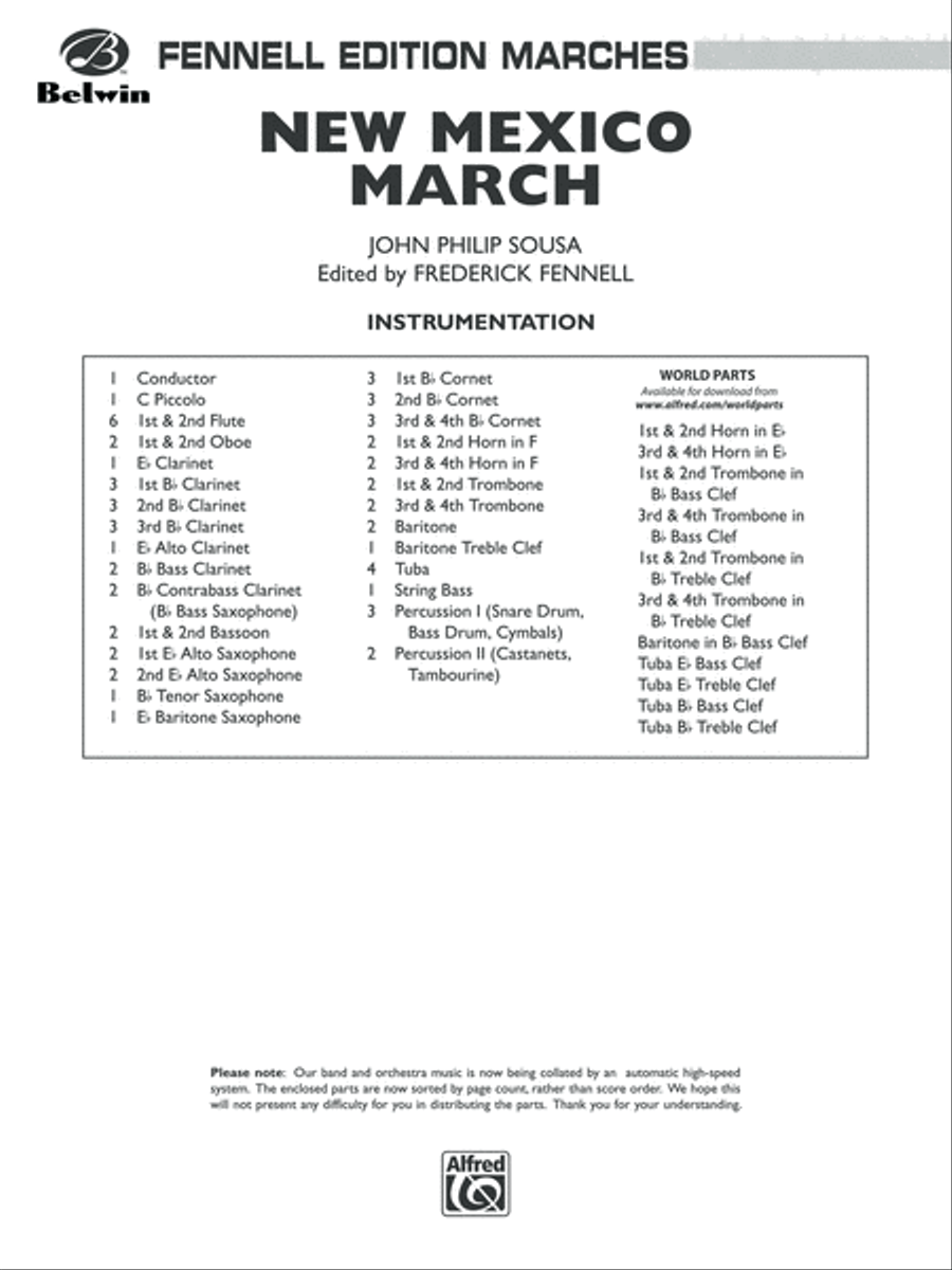 New Mexico March Concert Band scores gallery preview page 2