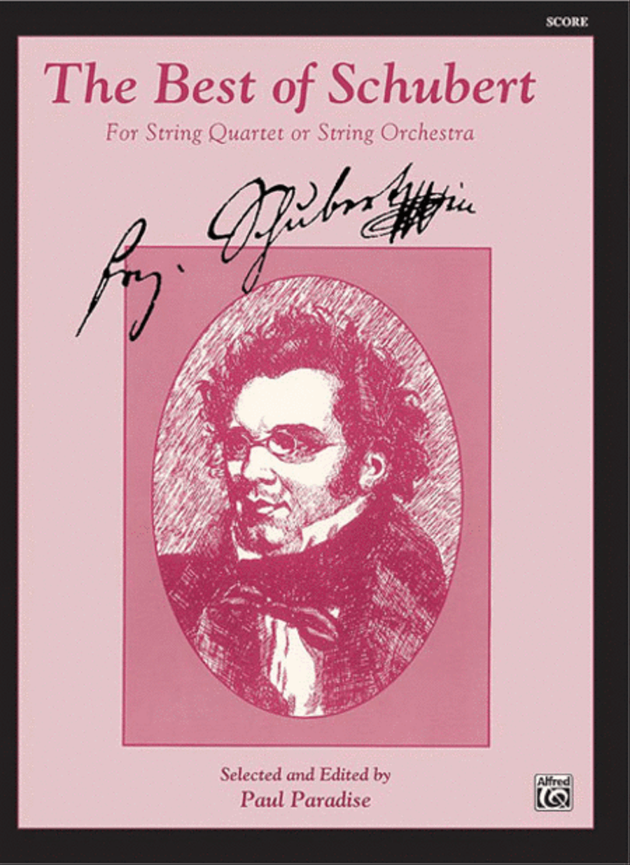 The Best of Schubert (For String Quartet or String Orchestra) String Quartet scores gallery preview page 1