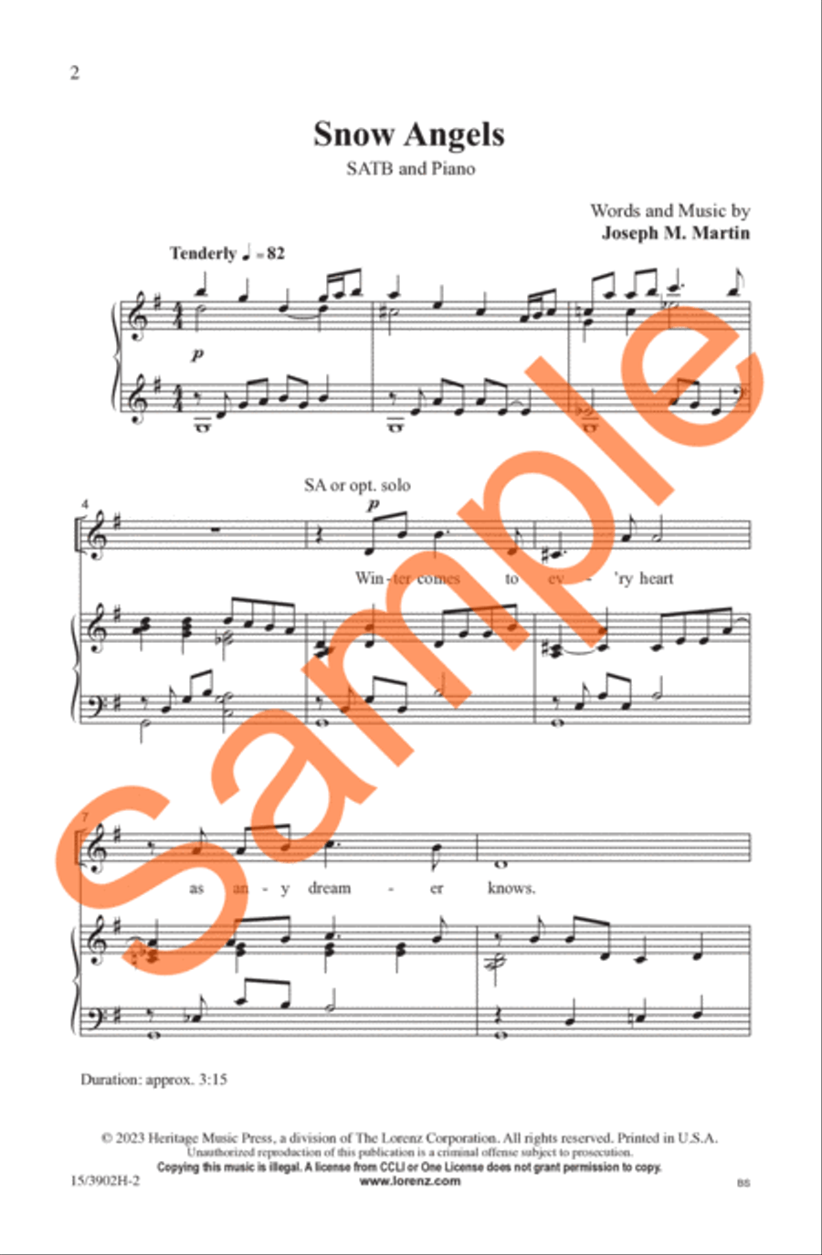Snow Angels Snow Angels 4-Part scores gallery preview page 3