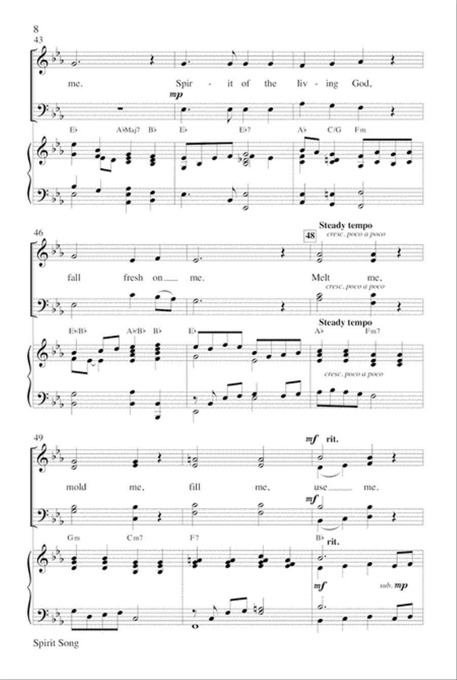 Spirit Song 4-Part scores gallery preview page 8