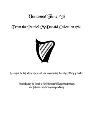 Book cover for Number 58 (unnamed tune) from the Patrick McDonald Collection