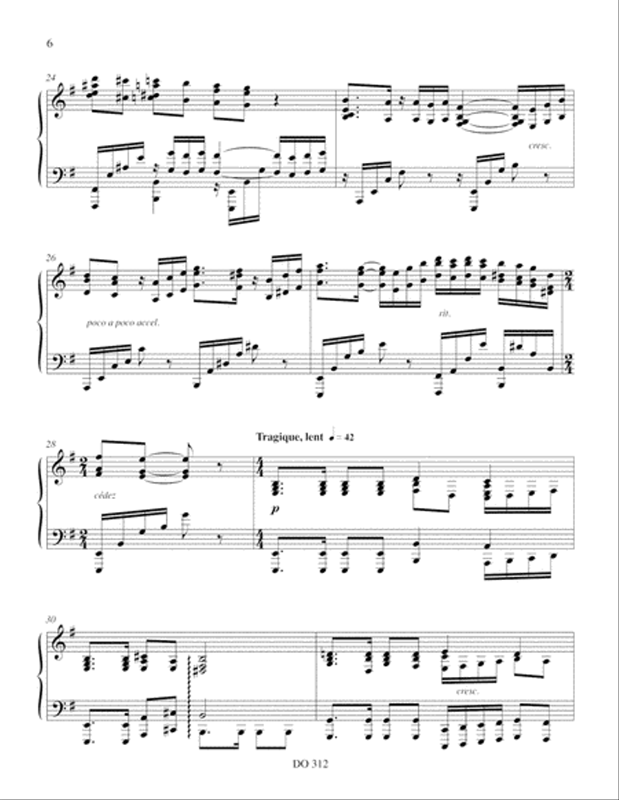 Complainte de l'homme venu d'ailleurs Piano Solo scores gallery preview page 5