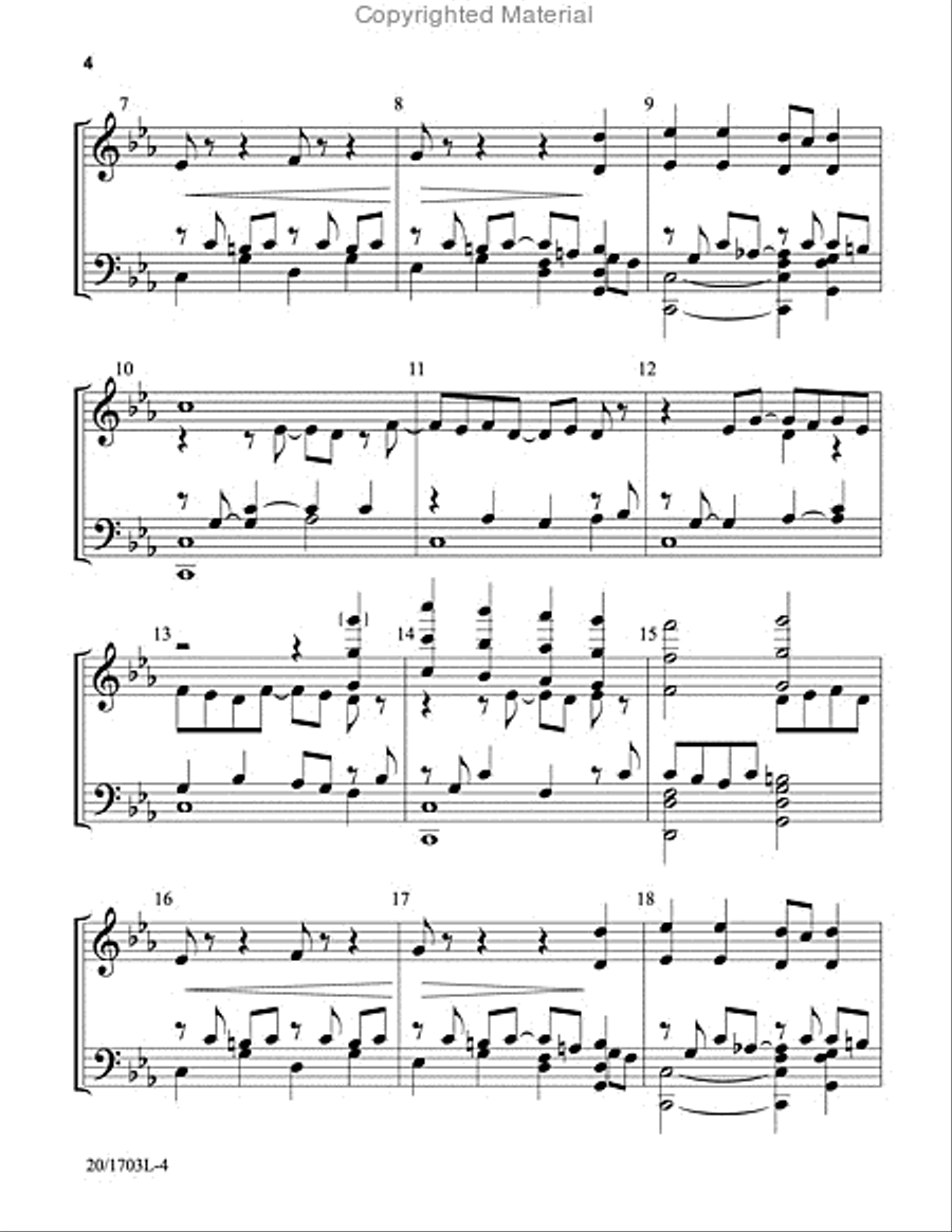 Prelude on Passion Chorale 5-Octaves scores gallery preview page 3