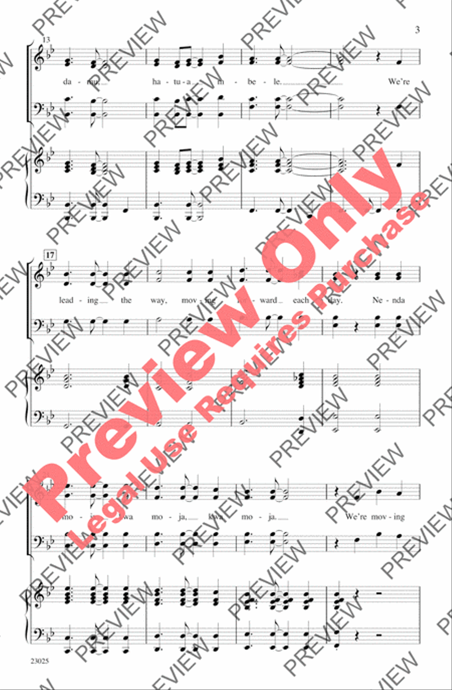 Takadamu 4-Part scores gallery preview page 3