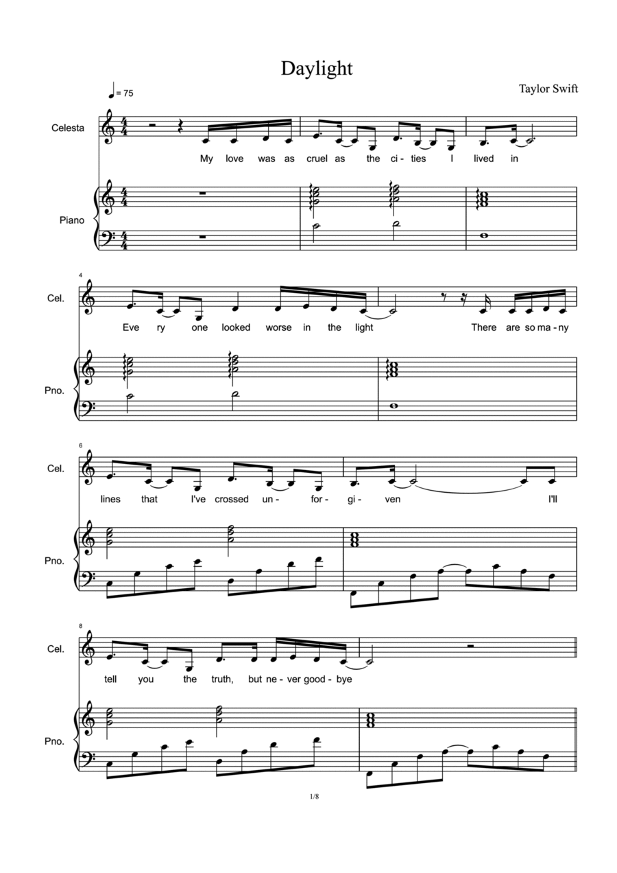 Daylight Voice scores gallery preview page 1
