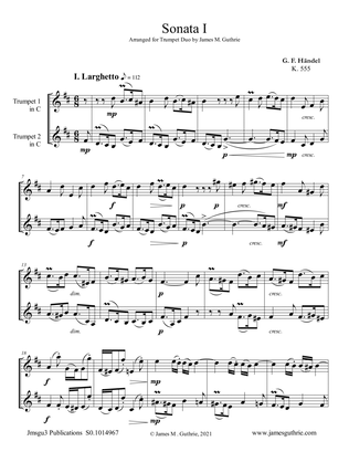 Handel: Six Sonatas Complete for Trumpet Duo