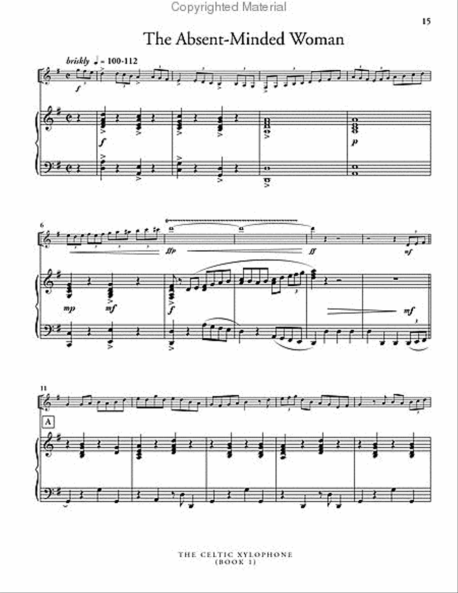 Celtic Xylophone, Book 1 (piano reduction) Percussion Ensemble scores gallery preview page 6