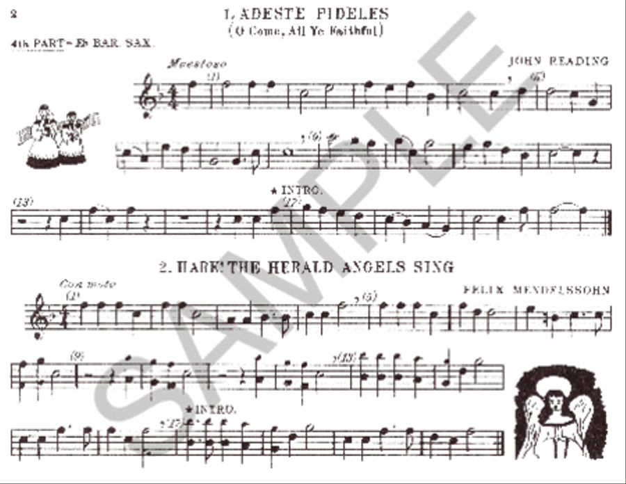 Christmas Time - 4th Ensemble Bar Sax Book Baritone Saxophone scores gallery preview page 2