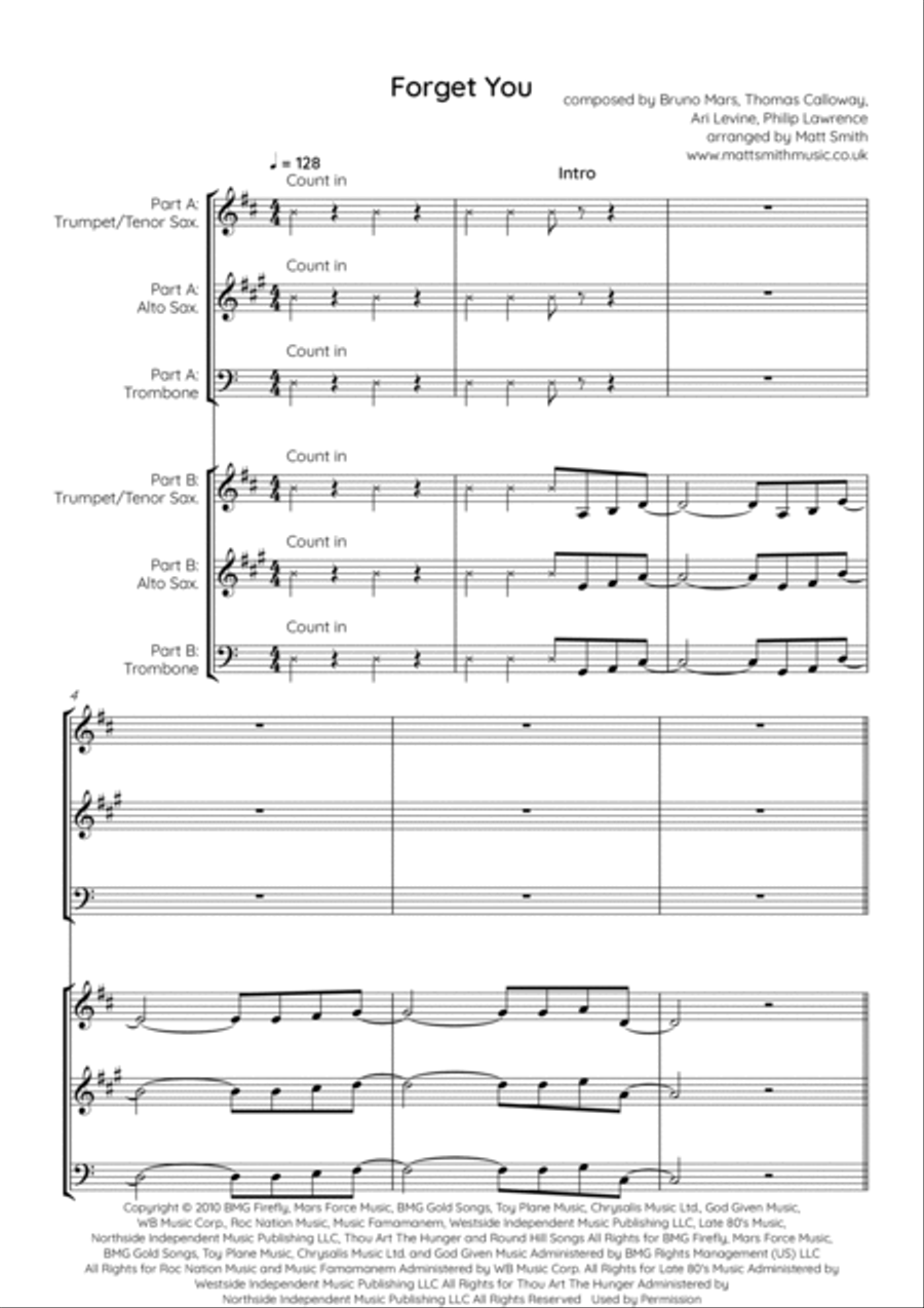 Forget You Voice scores gallery preview page 3