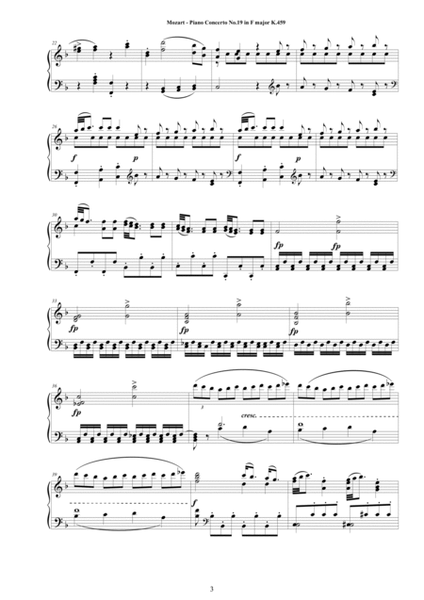 Mozart - Piano Concerto No.19 in F major K.459 - Piano Version image number null