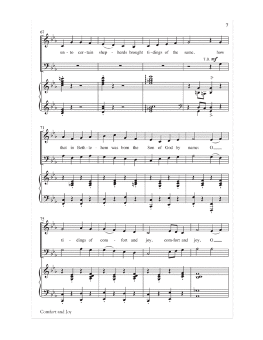 Comfort and Joy 4-Part scores gallery preview page 8