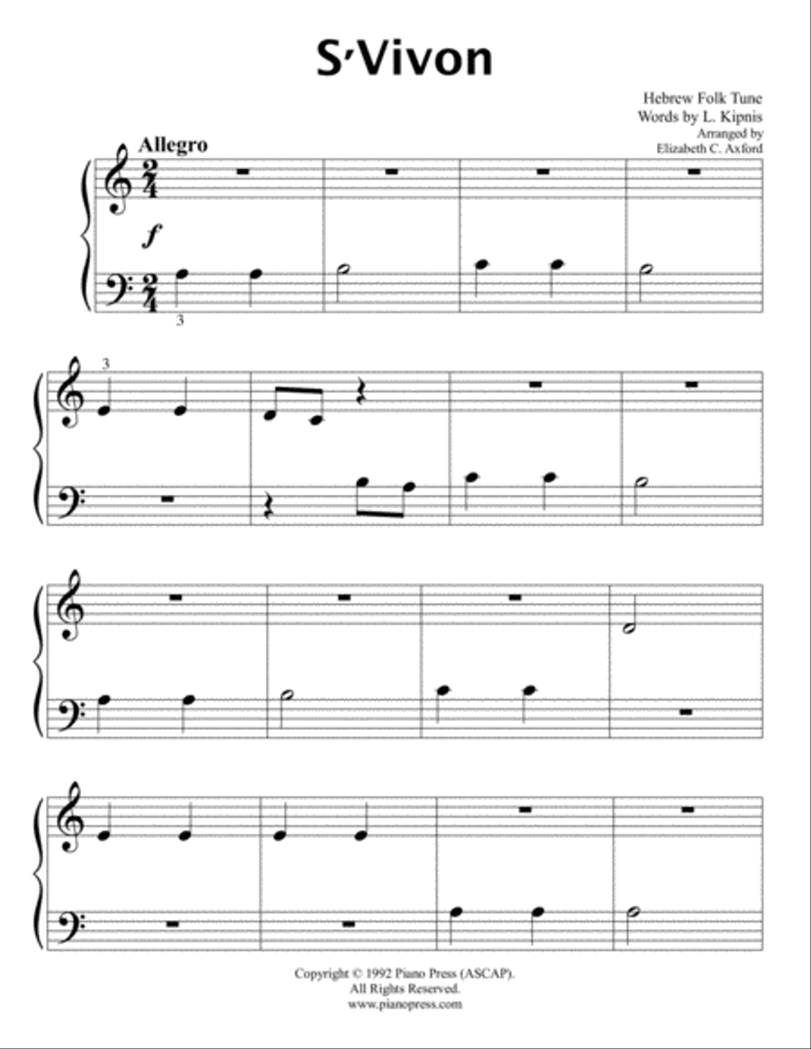 S'Vivon Easy Piano scores gallery preview page 2