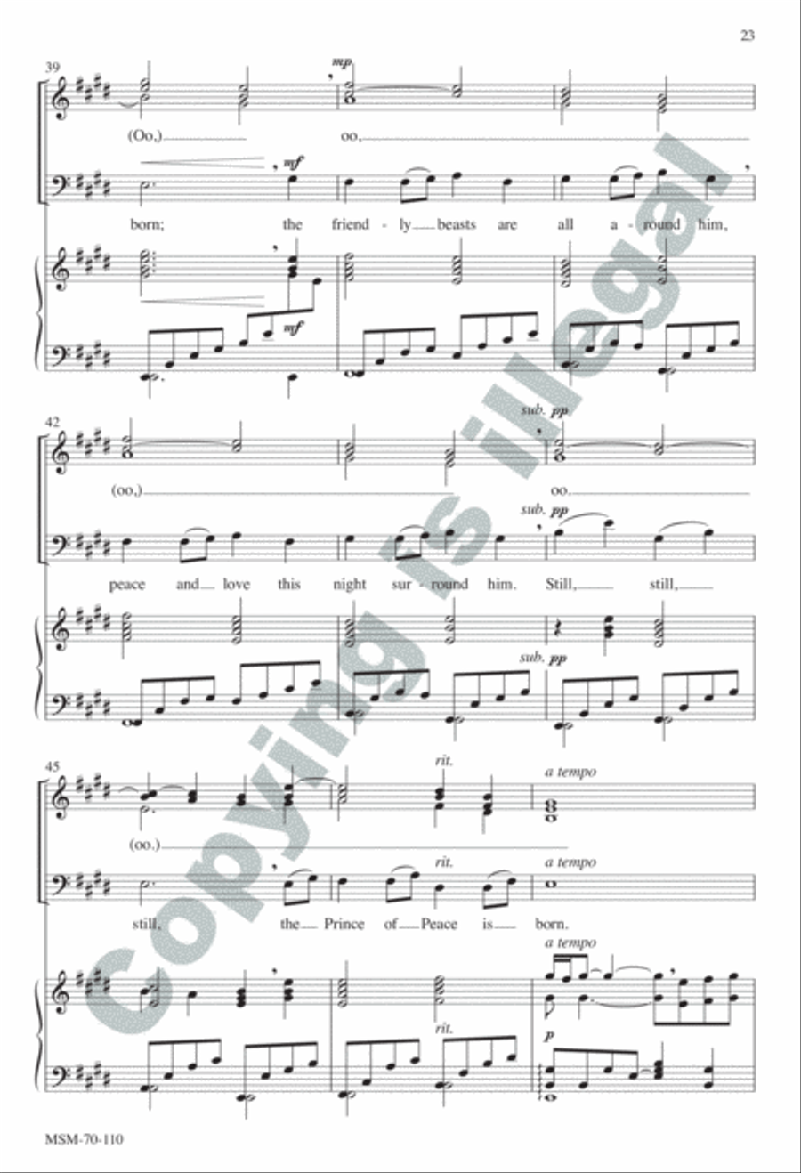 A Carol Suite SSATBB scores gallery preview page 23