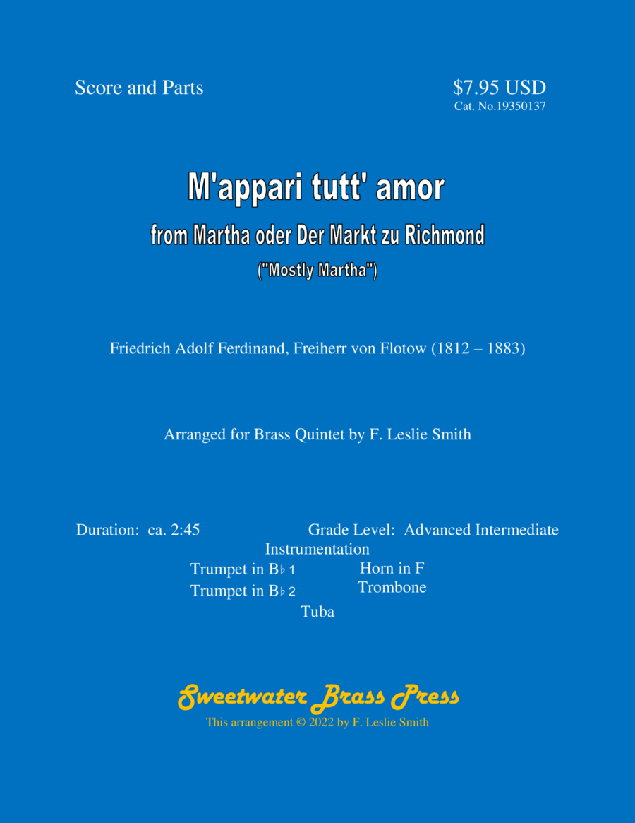 M'appari tutt' amor (“Mostly Martha”) Brass Ensemble scores gallery preview page 1