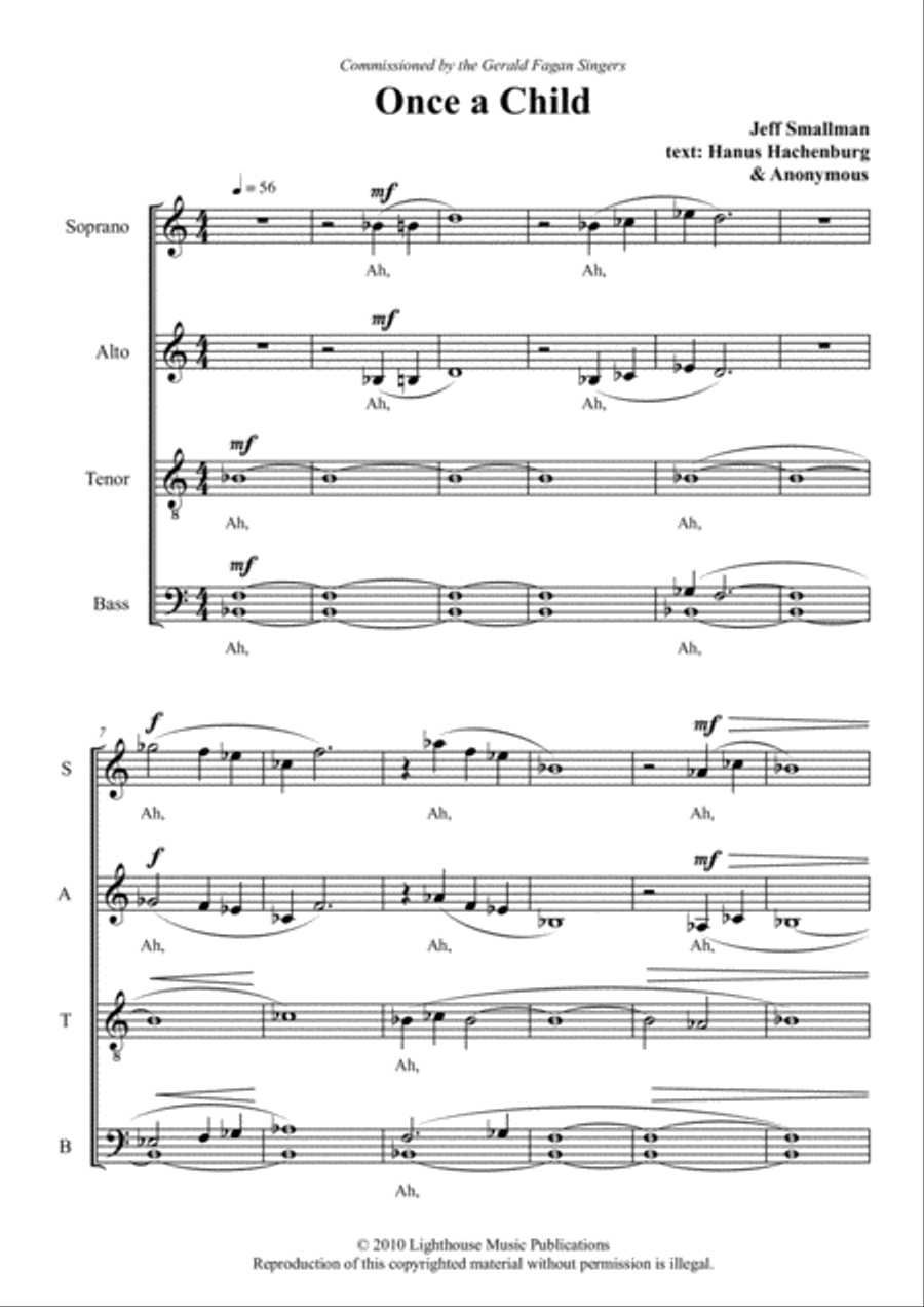 Once a Child Once a Child 4-Part scores gallery preview page 3