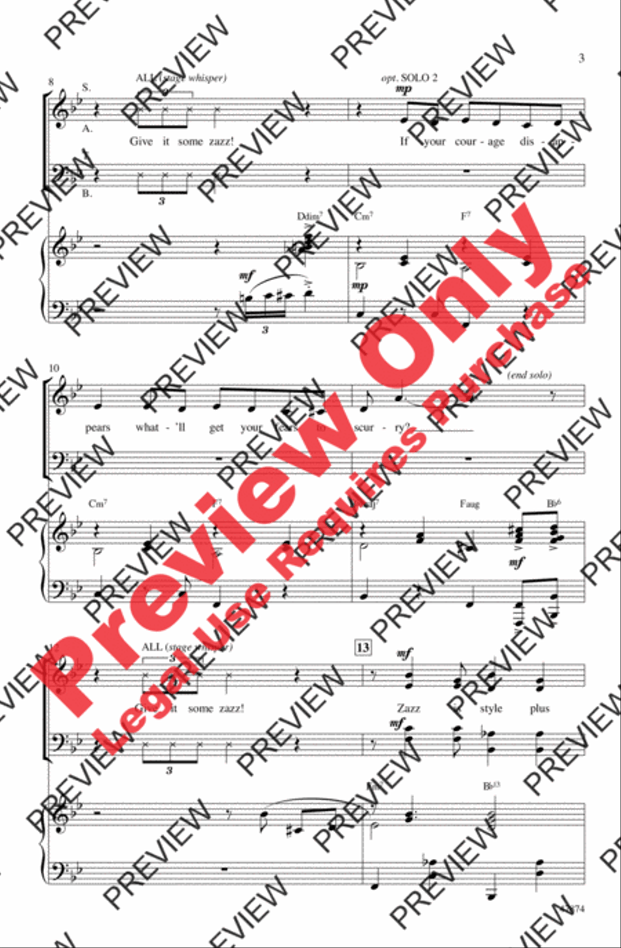 Zazz 4-Part scores gallery preview page 3