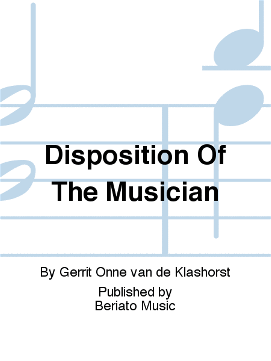 Disposition Of The Musician School and Community scores gallery preview page 1