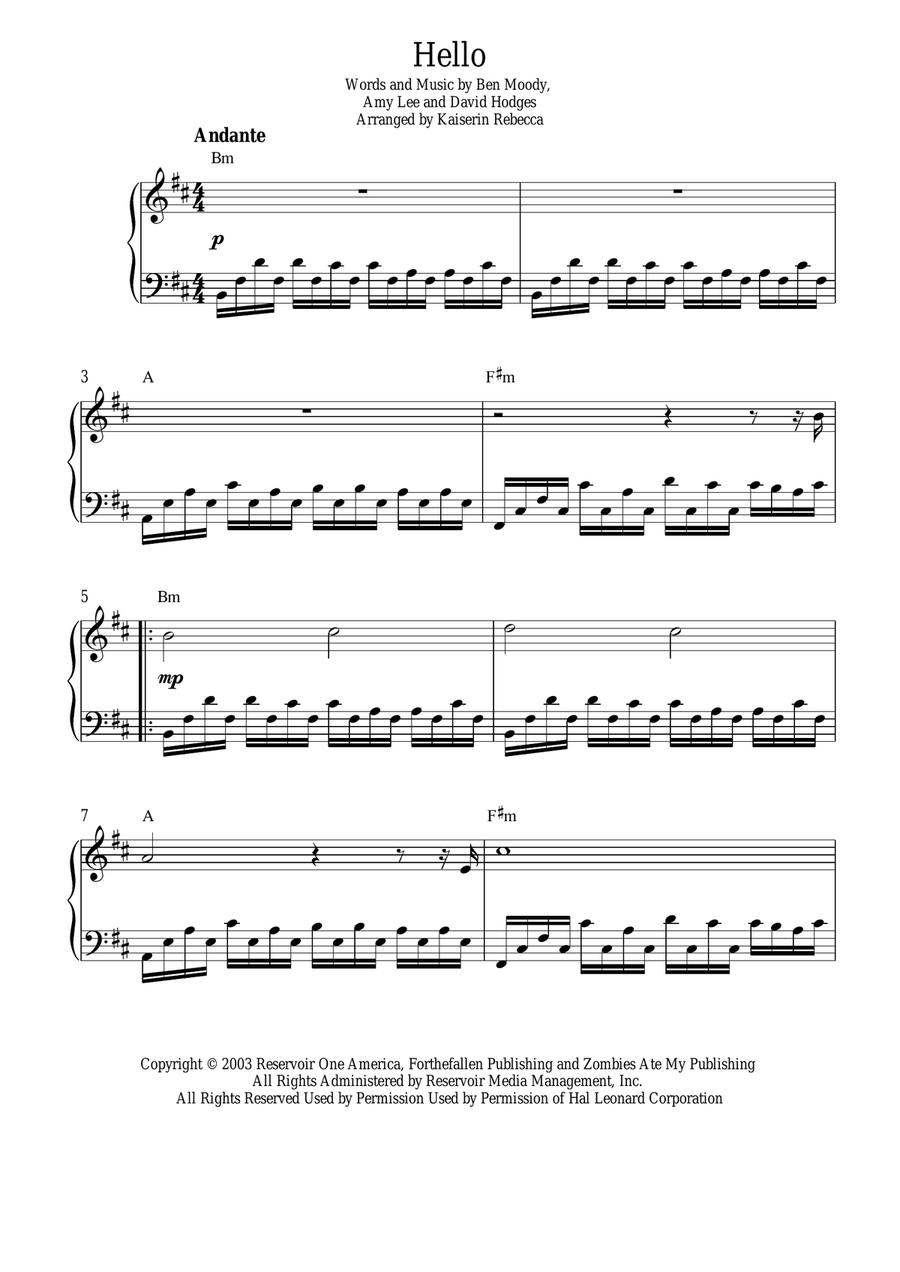 Hello Piano Method scores gallery preview page 1