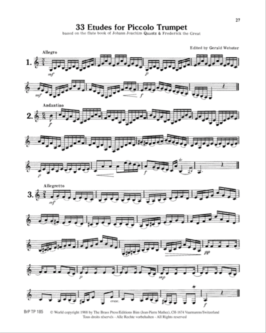 Method for Piccolo Trumpet Vol. 2 Piccolo Trumpet scores gallery preview page 4