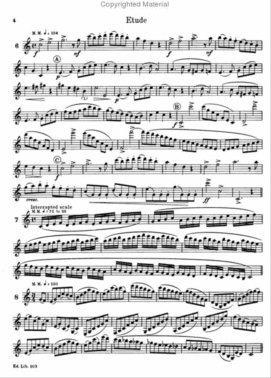 Hendrickson Method for Clarinet, Book 2 Clarinet scores gallery preview page 3