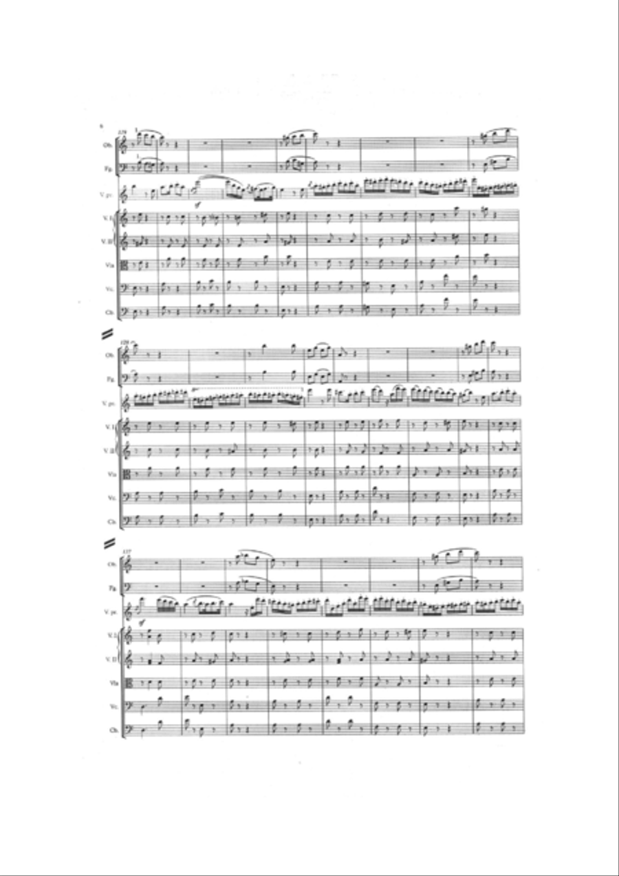 Finale for Beethoven's Violin Concerto in C major WoO 5 Chamber Orchestra scores gallery preview page 6
